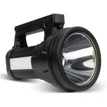 Rnemitery - Linterna led ultrapotente, linterna recargable de lúmenes de 12000 mAh, resistente al agua IPX4, linterna usb para
