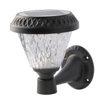 V-tac - Aplique Solar led 0.8W Cono con Mando a Distancia Color Negro 3en1 IP44