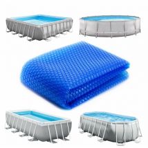 Bâche à bulles carrée 1,22m x 1,22m pour piscine - 180 Microns - Bleu Linxor