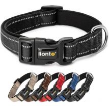 Hundehalsband, (l) verstellbare Länge 40-60 cm, schwarz - Lionto
