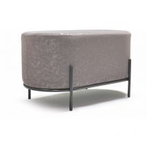 Frankystar - lipsia letherette - Pouf ovale en létherette