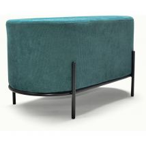 Frankystar - lipsia velvet - Pouf ovale en velours côtelé