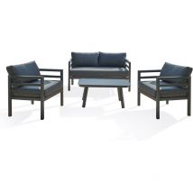 Lisbonne - 4-Sitzer-Gartenmöbel, Aluminium Dcb Garden