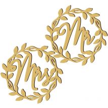 Liste des chaises, idées de liste de mariage, décorations de mariage, décorations de mariée, panneau m. Mme, marié en bois