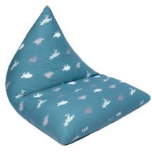 Ready Steady Bed - Infantil Interior Silla Puff de Pera con Respaldo para Salon Sillón Puf Gamer Pirámide para Niños con Relleno - Rex