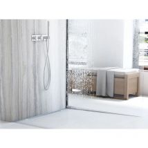 Barra de caída del plato de ducha 120CM brush nickel