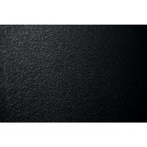 Lit 90x200cm avec tête de lit tapissier bouclette et sommier kit Noir - Hauteur totale : 29cm