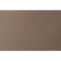 Lit 140x190cm avec tête de lit tapissier velours et sommier tapissier taupe - Hauteur totale : 35cm
