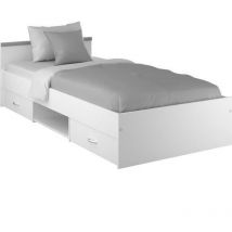 Zodiac Lit enfant contemporain blanc mat - l 90 x p 200 cm