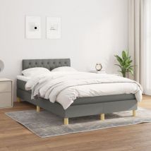 Furniture Limited - Sommier à lattes de lit avec matelas Gris fon