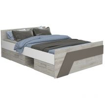 Lit avec 2 tiroirs Nona 11 Calicosy Gris