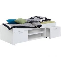 Calicosy - Lit avec rangements Carlo 90x200