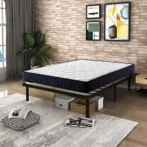 Lit 160x200 - Ensemble Sommier Et Matelas 160x200+couette+oreillers - Matelas+sommier+couette+oreillers (deux Colis)