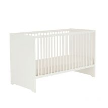 Lit bébé 120x60 cm Baby Price first - Décor blanc