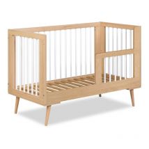 Lit bébé évolutif 120x60cm Hetre SOPHIE barreaux amovible avec barrière inclus