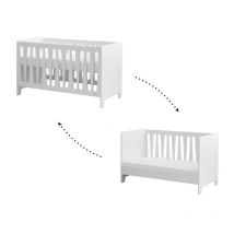 Lit bébé évolutif Pinio Moon Blanc