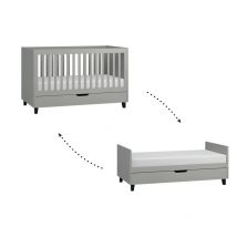 Lit bébé évolutif VOX Simple Gris