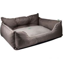 Lit Benetton pour animaux 90X70X28CM polyester marron - Brun