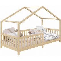 Lit cabane lisan 90 x 200 cm, en pin massif naturel