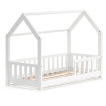 Lit cabane Wiki, Blanc, 80x160 cm, Vitalispa