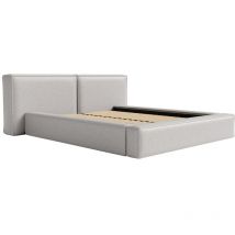 Pascal Morabito - Lit coffre 160 x 200 cm - Tissu - Gris clair - timano de