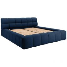 Lit coffre 180 x 200 cm - Tissu - Bleu nuit - forvik ii de Pascal Morabito