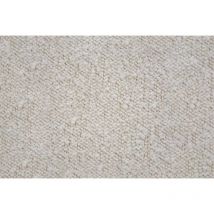 Lit coffre 160x200cm avec tête de lit capitonnée Bouclette Beige - Hauteur totale : 39cm