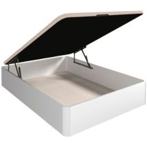 Lit Coffre 180x200 - Blanc
