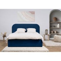 BOBOCHIC - Lit coffre CASSIOPEE 160x200 Bleu foncé