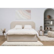 BOBOCHIC - Lit coffre CASSIOPEE 140x190 Beige