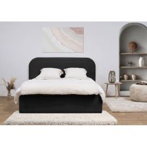BOBOCHIC - Lit coffre CASSIOPEE 140x190 Gris foncé