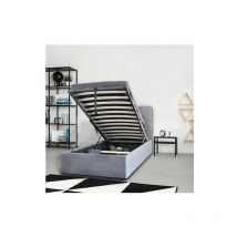 Kastenbett parma 90x190 + 1 Bettkasten / Dunkelgrau/ 201x99x99 cm