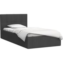 Kids Literie - Lit coffre rino 120 x 200 cm - Sommier inclus Gris foncé