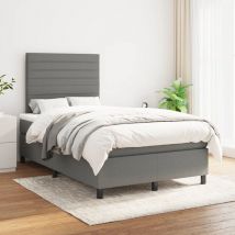 Kalisse - Furniture Limited - Sommier à lattes de lit avec matelas Gris fon