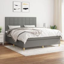 Kalisse - Furniture Limited - Sommier à lattes de lit avec matelas Gris