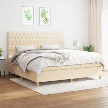Kalisse - Furniture Limited - Sommier à lattes de lit avec matelas Crème