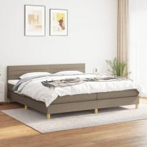 Kalisse - Furniture Limited - Sommier à lattes de lit avec matelas Taupe