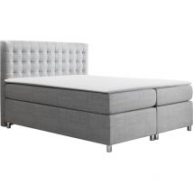 Lit continental Baltimore 117, Ikar 05, Double, Continental, 180x200, Tapisserie, Sommier à lattes, 180x215x120cm