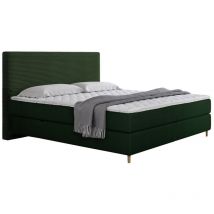 Lit continental ComfiDream 177, Poso 14 + Kronos 14, Double, Continental, 180x200, Tapisserie, Sommier à lattes, 188x209x118cm