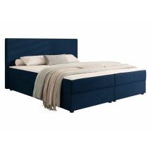 Lit continental Memphis 117, Itaka 11, Double, Continental, 140x200, Tapisserie, Sommier à lattes, 145x208x105cm