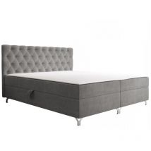 Mobilier1 - Lit continental Memphis 141, Manila 16, Double, Continental, 140x200, Sommier à lattes, 146x207x114cm