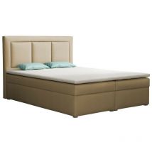 Mobilier1 - Lit continental Pomona 112, Victoria 14 853, Double, Continental, 140x200, Tapisserie, Sommier à lattes, 140x215x115cm