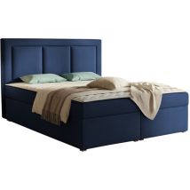 Mobilier1 - Lit continental Pomona 112, Victoria 14 864, Double, Continental, 140x200, Tapisserie, Sommier à lattes, 140x215x115cm