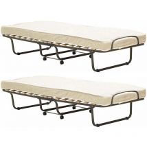 Lit d'appoint pliant Como (Lot de 2)