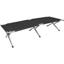Skecten - Lit de camp lit d'appoint pliable 1906242 cm avec sac de transport polyester oxford métal neuf noir