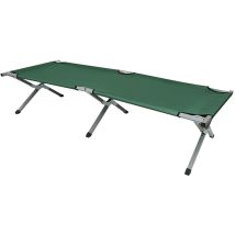 Haloyo - lit de camp pliable pour camping 1906242cm tubes métalliques - charge maximal 100kg vert