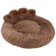 Lit de patte rond, marron - 80x80
