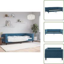 Lit de repos sans matelas bleu 100x200 cm velours - Lit De Repos - Lits De Repos - Canapé-lit - Lit D'appoint