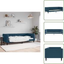 Lit de repos sans matelas bleu 90x200 cm velours - Lit De Repos - Lits De Repos - Canapé-lit - Lit D'appoint