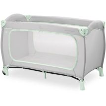 Lit De Voyage - Hauck - Sleep N Play Go Plus - 60 X 120 Cm - Des La Naissance - Pliable - Roulettes - Dusty Mint